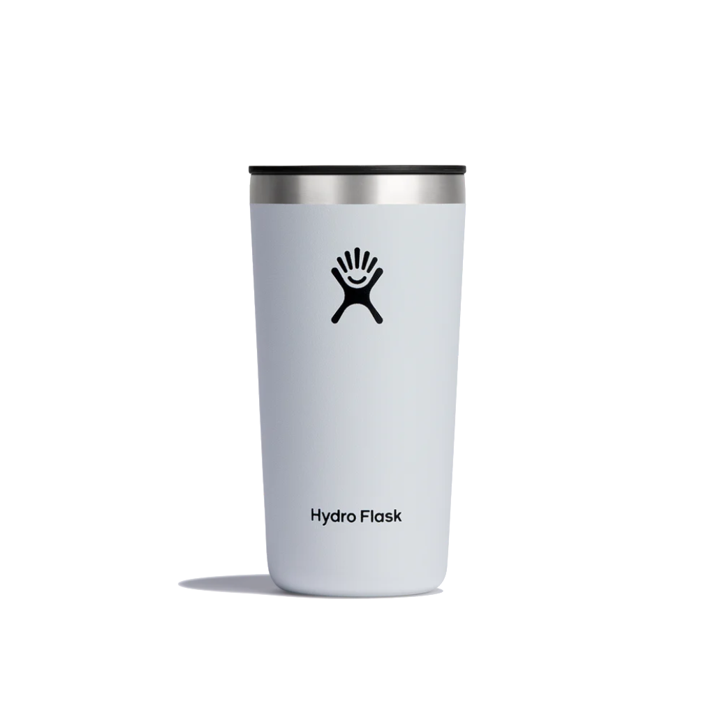 All Around Tumbler Press In Lid 12 oz - White