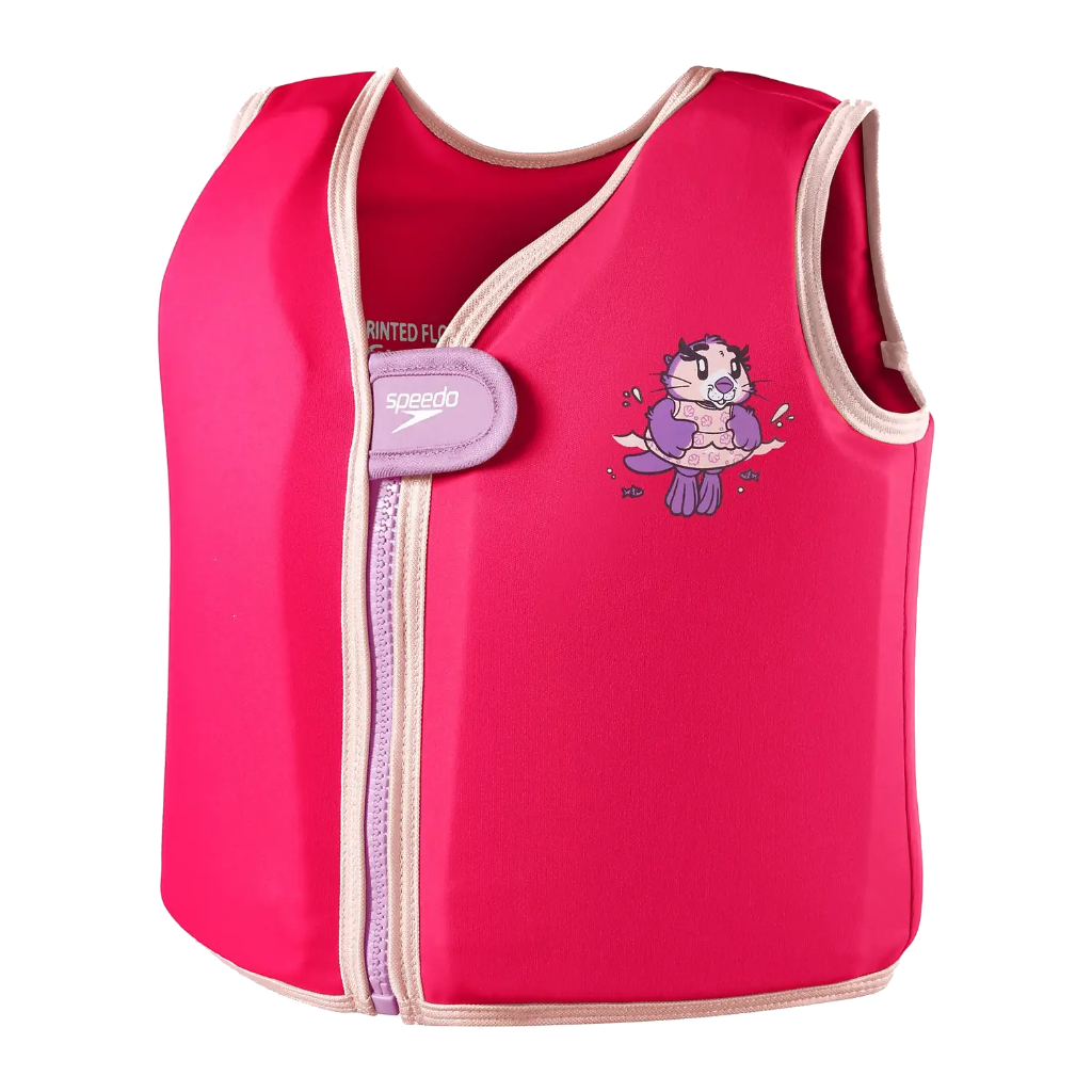 Kids Printed Float Vest - Pink / Purple