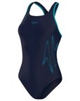 Speedo Women's Hyperboom Placement Racerback Swimsuit Black / Green - Booley Galway