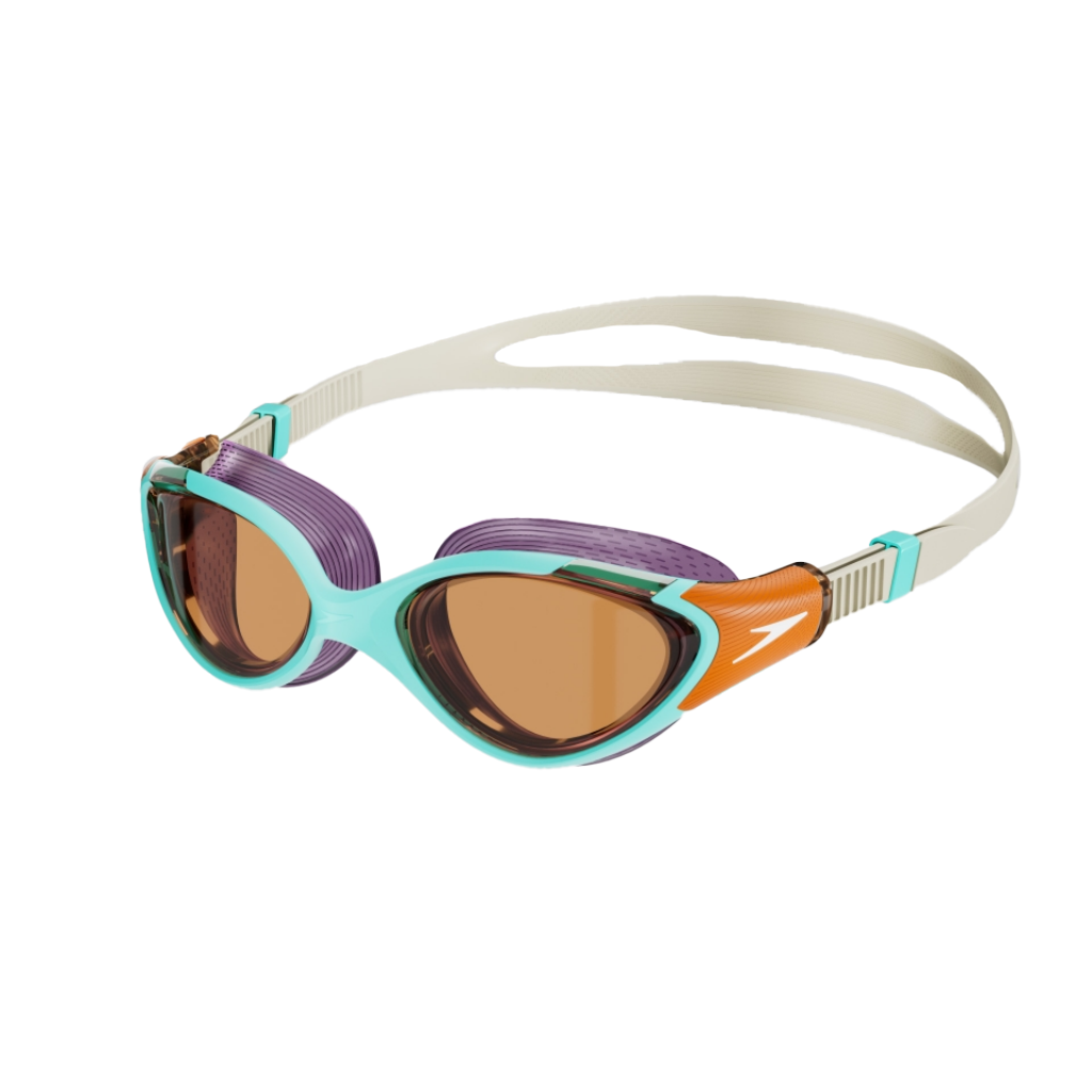 Speedo Women&#39;s Biofuse 2.0 Goggles Blue / Orange/ Purple / Orange Lens - Booley Galway