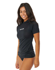 Rip Curl Women's Classic Surf S/S UPF Rash Vest Black - Booley Galway