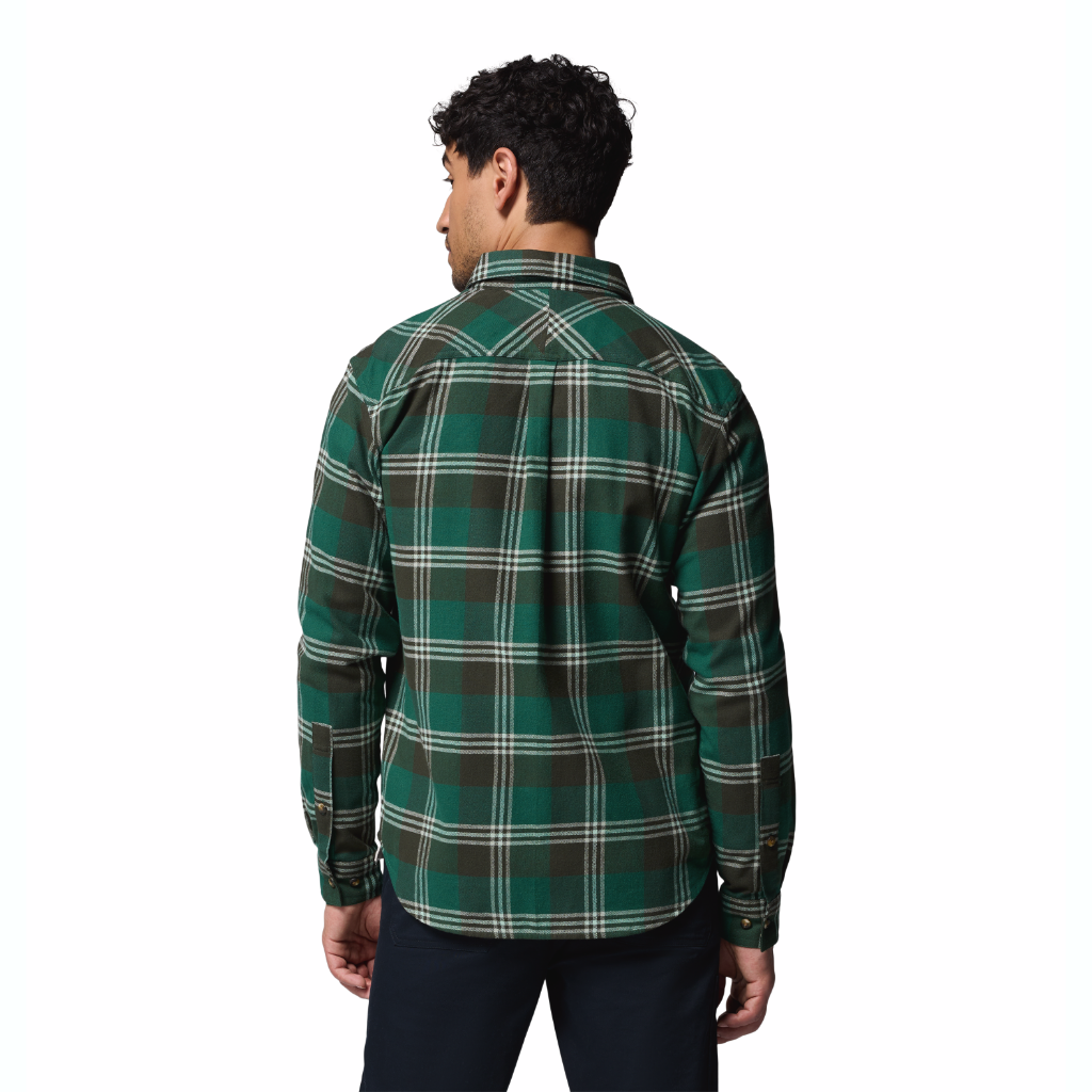 Columbia Men's Flare Gun Stretch Flannel Shirt Rain Forest Trails Edge Plaid - Booley Galway