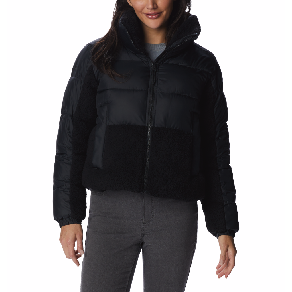 Columbia Women&#39;s Leadbetter Point Sherpa Hybrid Black - Booley Galway