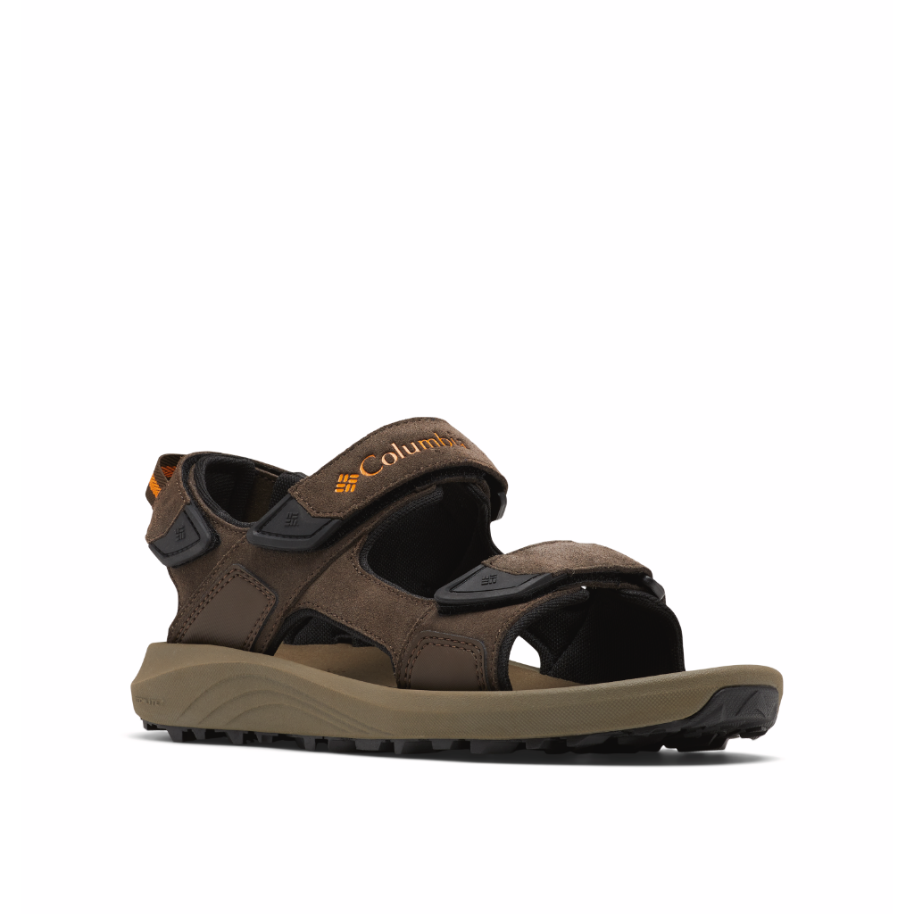Columbia Men&#39;s Trailstorm Hiker 3 Strap Sandal Cordovan / Gold Amber - Booley Galway