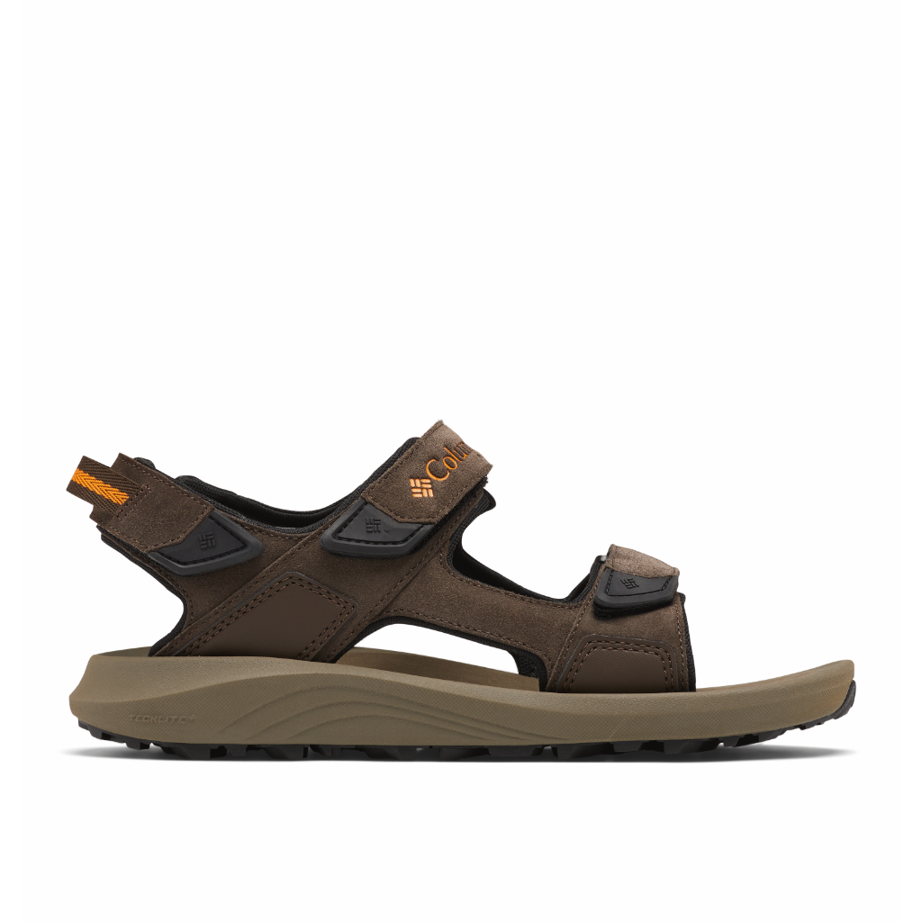 Columbia Men&#39;s Trailstorm Hiker 3 Strap Sandal Cordovan / Gold Amber - Booley Galway