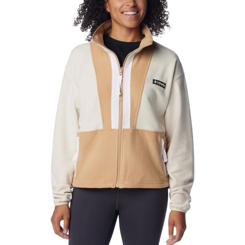 Columbia Women&#39;s Back Bowl Casual Fleece Chalk / Canoe / White - Booley Galway