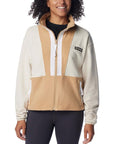 Columbia Women's Back Bowl Casual Fleece Chalk / Canoe / White - Booley Galway