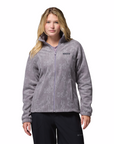Columbia Women's Benton Springs Printed Full Zip Shale Purple Flowfalls - Booley Galway