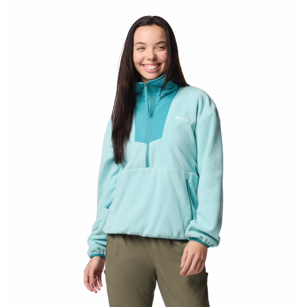 Columbia Women&#39;s Sequoia 1/2 Zip Fleece Spray / Teal - Booley Galway