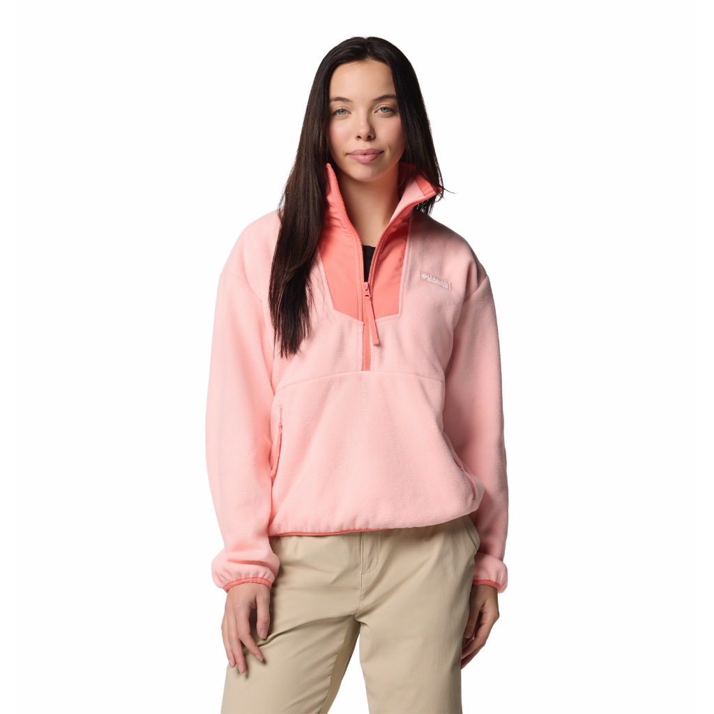 Columbia Women&#39;s Sequoia 1/2 Zip Fleece Pink Sand / Alpen - Booley Galway
