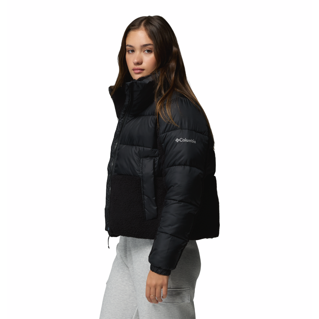 Columbia Leadbetter Point II Print Sherpa Hybrid Black - Booley Galway