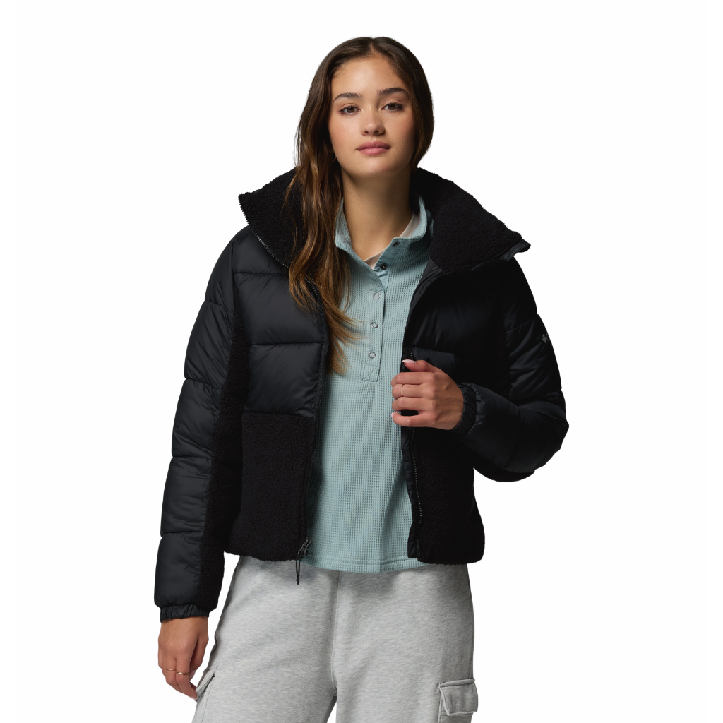 Columbia Leadbetter Point II Print Sherpa Hybrid Black - Booley Galway