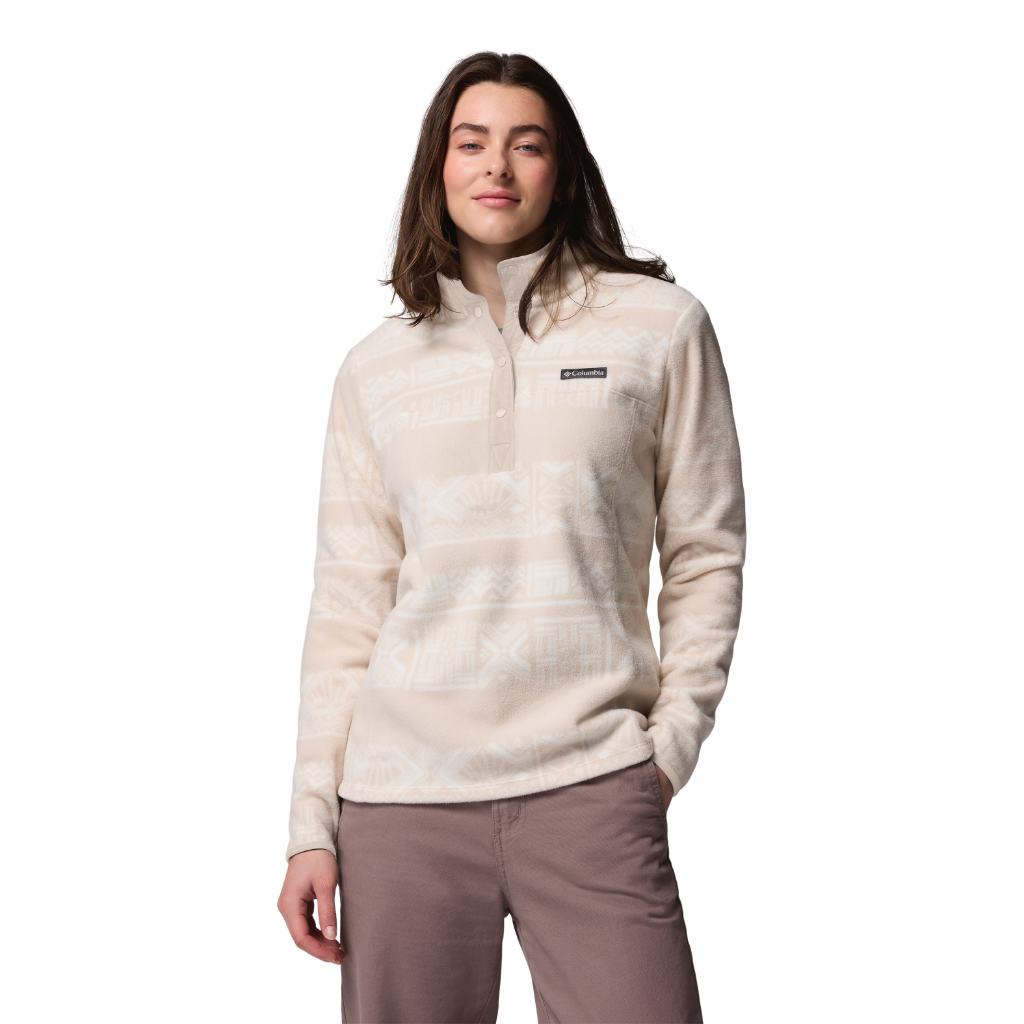 Women's Benton Springs Printed 1/2 Snap Fleece - Dark Stone / Deschutes Days