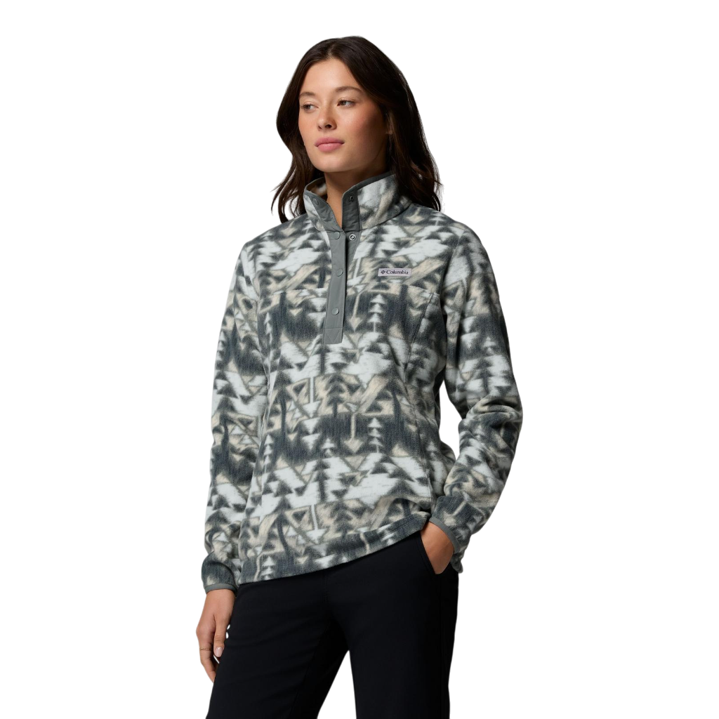 Women's Benton Springs™ Printed Half Snap Fleece - Sedona Sage, Sketchup
