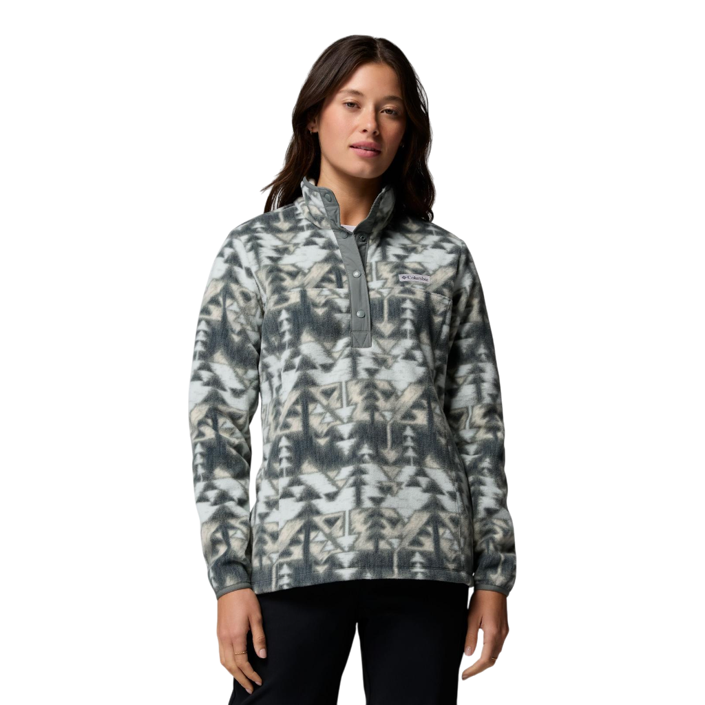 Women's Benton Springs™ Printed Half Snap Fleece - Sedona Sage, Sketchup