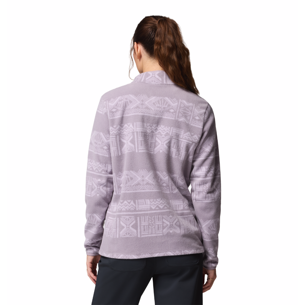 Columbia Women's Benton Springs Printed 1/2 Snap Fleece Shale Purple / Deschutes Days - Booley Galway
