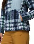 Columbia Women's West Bend 1/4 Zip II Crushed Blue Herringplaid - Booley Galway