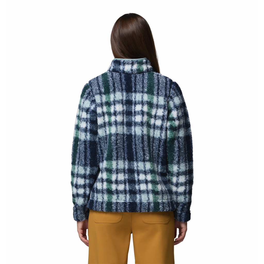 Columbia Women's West Bend 1/4 Zip II Crushed Blue Herringplaid - Booley Galway
