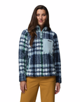 Columbia Women's West Bend 1/4 Zip II Crushed Blue Herringplaid - Booley Galway