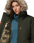 Columbia Women's Little Si II Insulated Parka Greenscape - Booley Galway