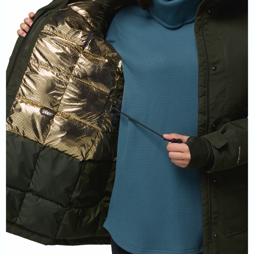 Columbia Women's Little Si II Insulated Parka Greenscape - Booley Galway