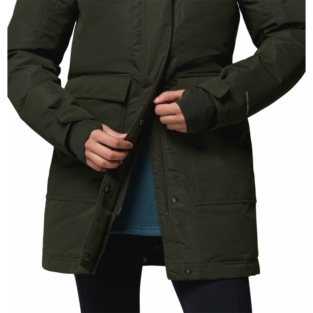 Columbia Women's Little Si II Insulated Parka Greenscape - Booley Galway