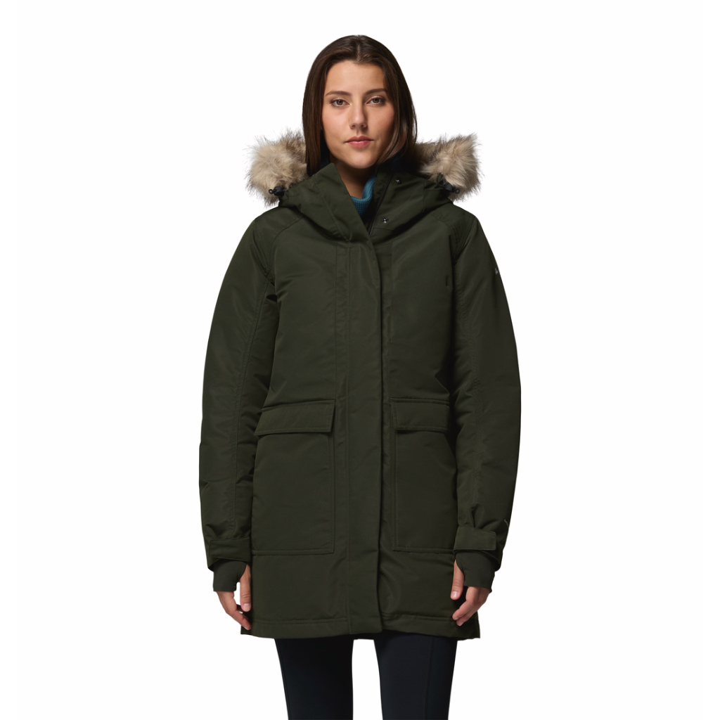 Columbia Women's Little Si II Insulated Parka Greenscape - Booley Galway