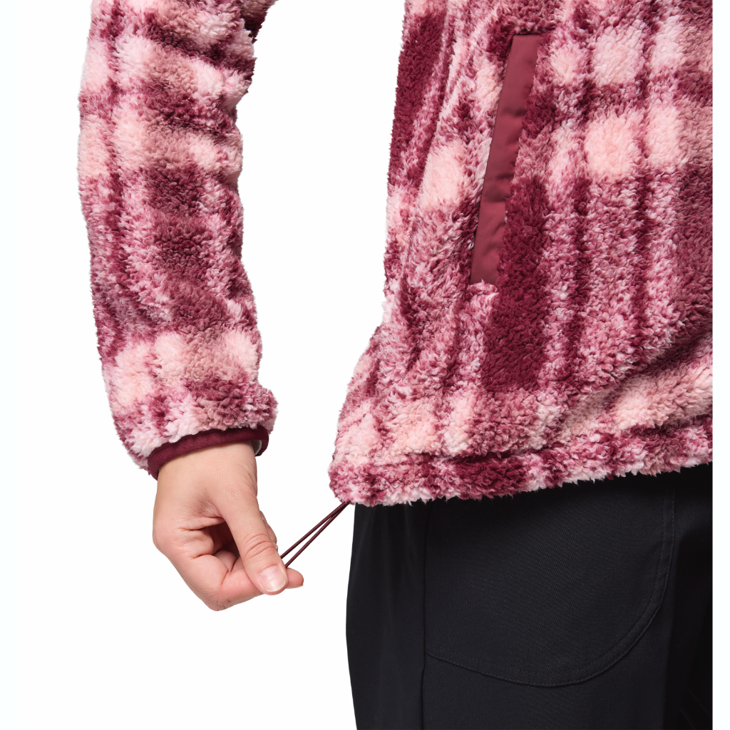 Columbia Women's West Bend Print Full Zip II Rich Wine / Herringplaid - Booley Galway