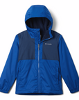 Columbia Kids Rainy Trails II Fleece Lined Jacket - Boys Mountain Blue / Collegiate Navy Slub - Booley Galway
