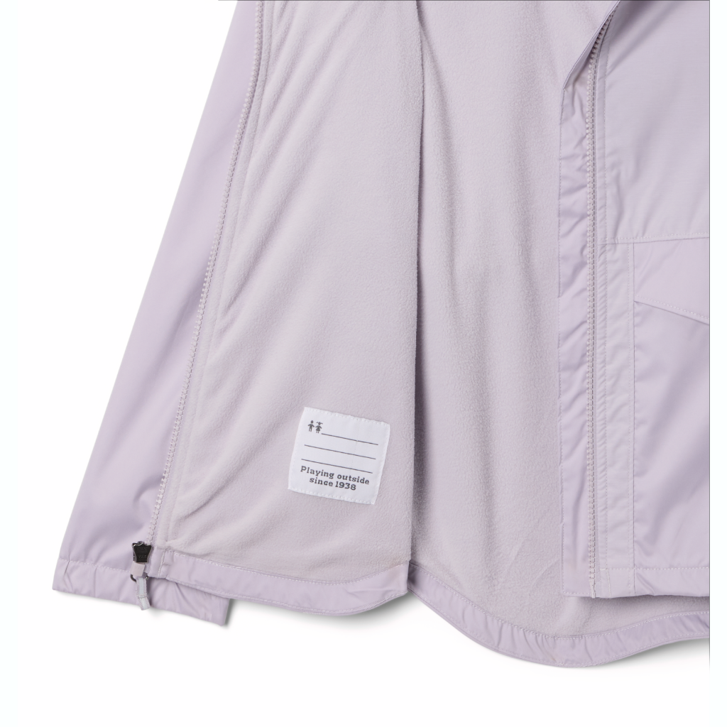Columbia Kids Rainy Trails II Fleece Lined Jacket - Girls Lavender Pearl - Booley Galway
