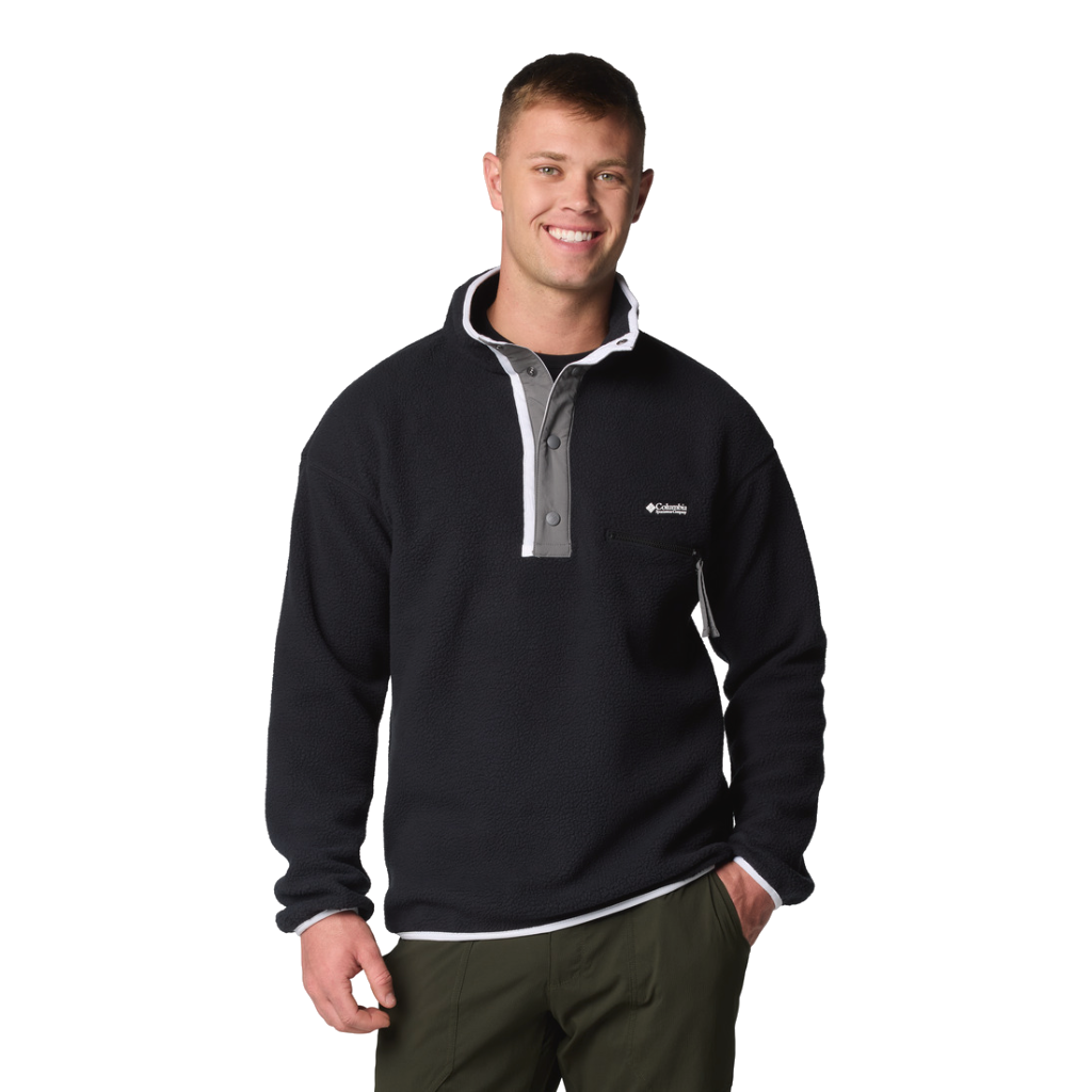 Columbia Men&#39;s Helvetia 1/2 Snap Fleece Black - Booley Galway