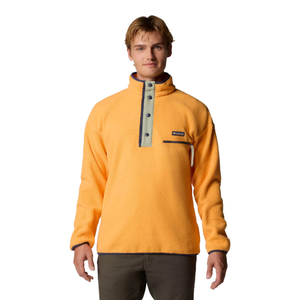 Columbia Men&#39;s Helvetia 1/2 Snap Fleece  Summer Orange - Booley Galway