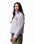 Columbia Women's Helvetia Cropped 1/2 Snap Fleece Lavender Pearl / Shale Purple / Zing - Booley Galway