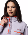Columbia Women's Helvetia Cropped 1/2 Snap Fleece Lavender Pearl / Shale Purple / Zing - Booley Galway