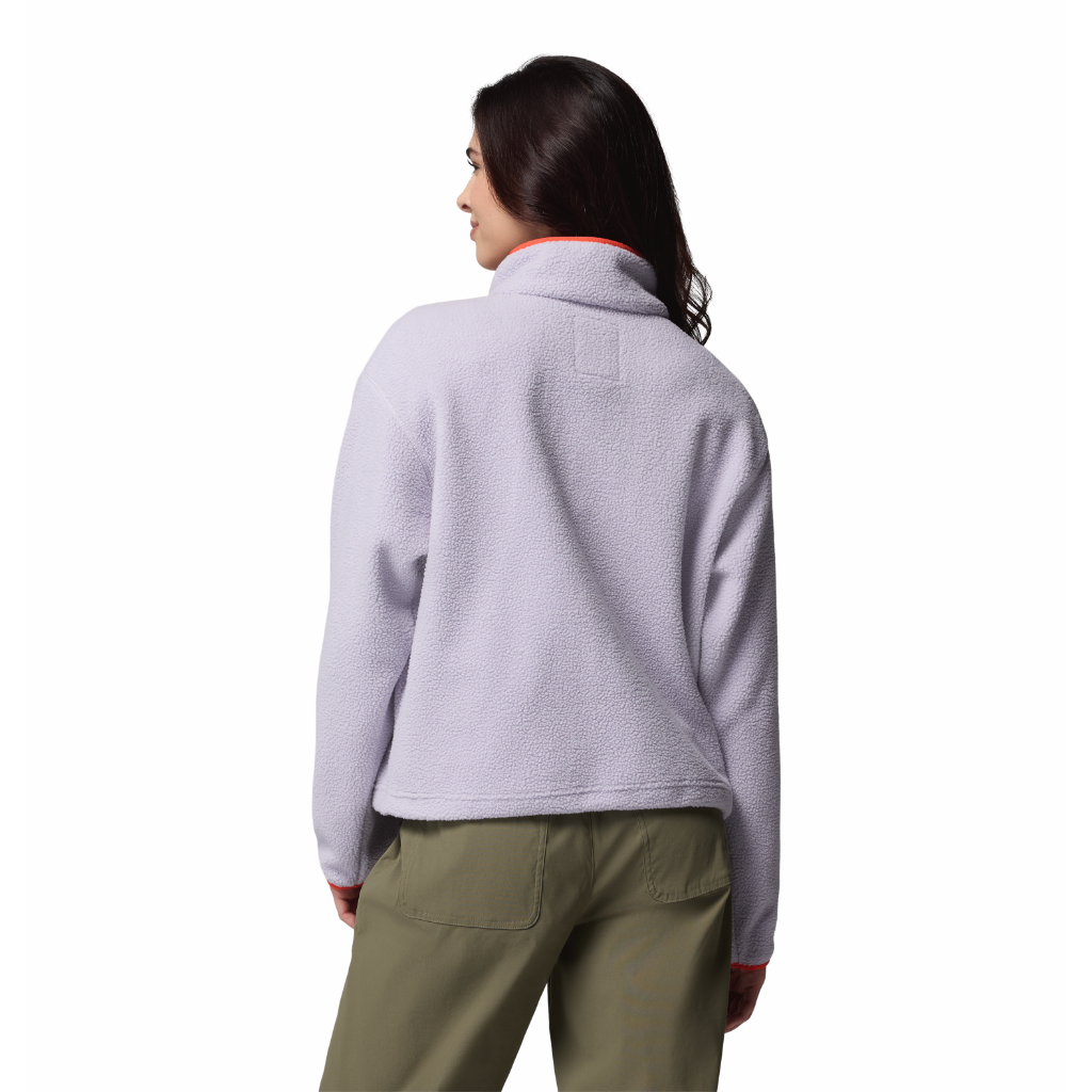 Columbia Women's Helvetia Cropped 1/2 Snap Fleece Lavender Pearl / Shale Purple / Zing - Booley Galway