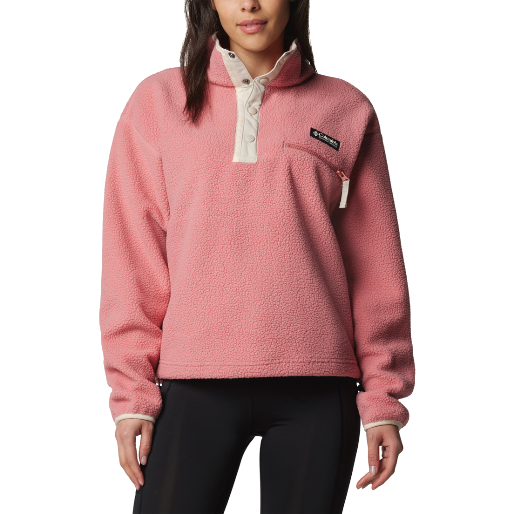 Columbia Women's Helvetia Cropped 1/2 Snap Pink Agave - Booley Galway