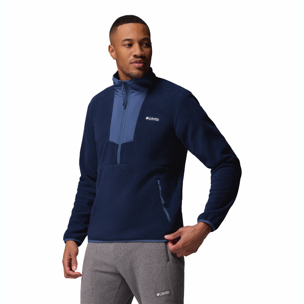Columbia Men's Sequoia Grove 1/2 Zip Fleece Collegiate Navy / Dark Mountain - Booley Galway