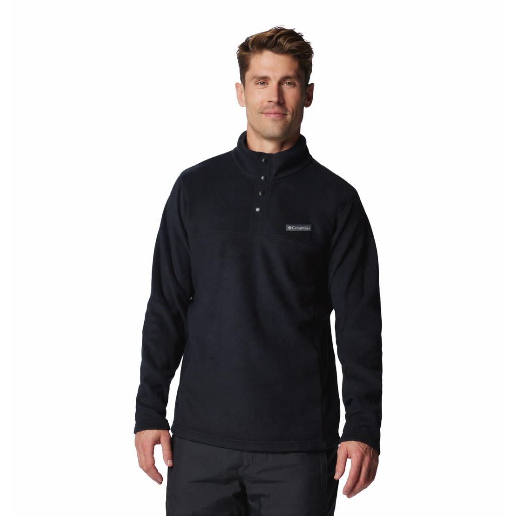 Columbia Men's Steens Mountain II 1/2 Snap Fleece Black - Booley Galway