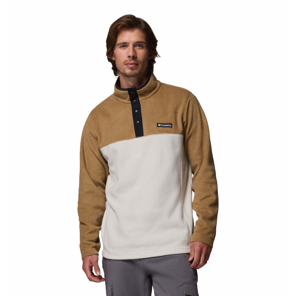 Men's Steens Mountain II 1/2 Snap Fleece - Dark Stone / Delta / Black