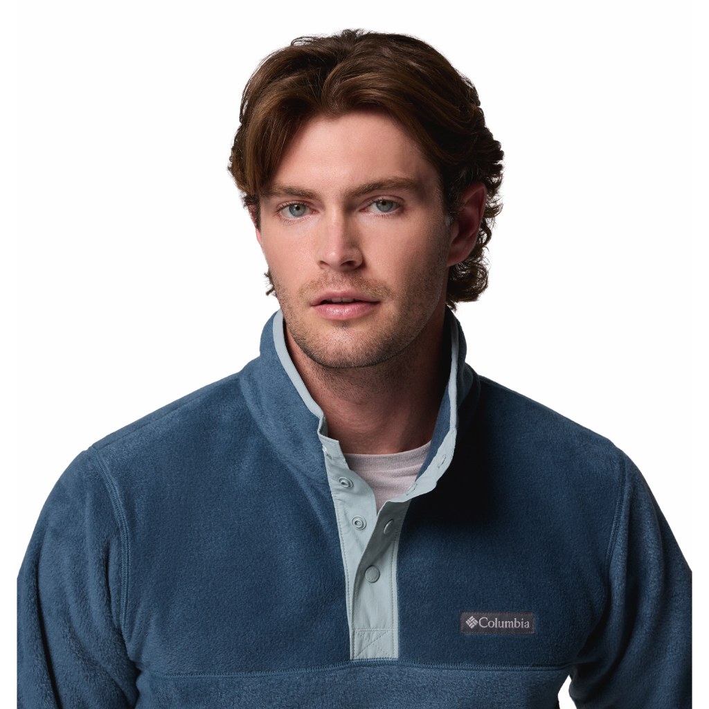 Columbia Men's Steens Mountain II 1/2 Snap Fleece Everblue / Crushed Blue - Booley Galway