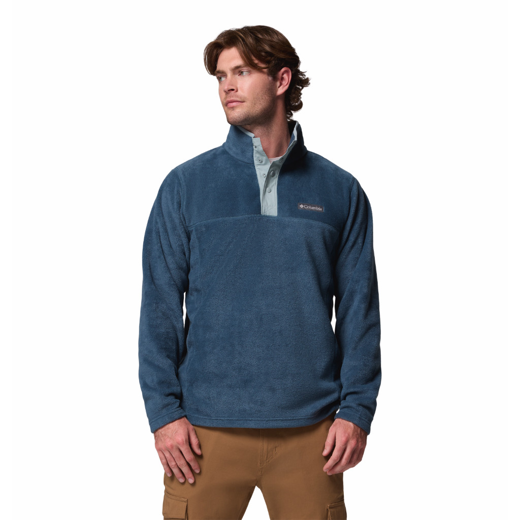 Columbia Men's Steens Mountain II 1/2 Snap Fleece Everblue / Crushed Blue - Booley Galway