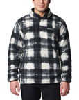 Columbia Men's Rugged Ridge III Printed Sherpa 1/2 Snap Fleece Chalk Omblur - Booley Galway