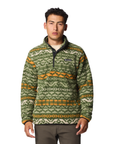 Columbia Men's Rugged Ridge III Printed Sherpa 1/2 Snap Fleece Canteen / Madras Multi - Booley Galway