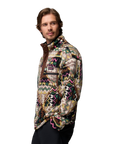 Men's Helvetia™ II Printed Half Snap Fleece - Black Geomix