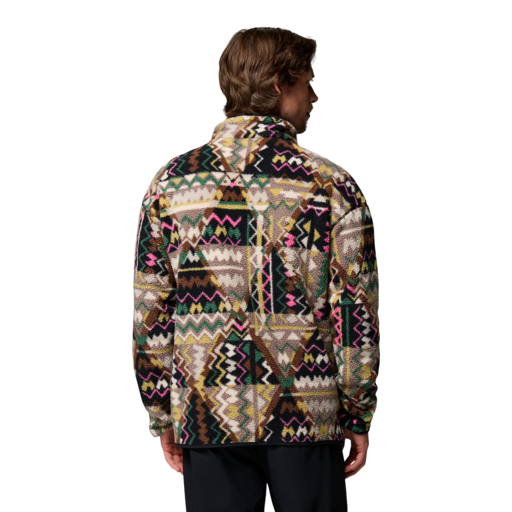 Men's Helvetia™ II Printed Half Snap Fleece - Black Geomix