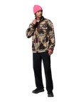 Men's Helvetia™ II Printed Half Snap Fleece - Black Geomix