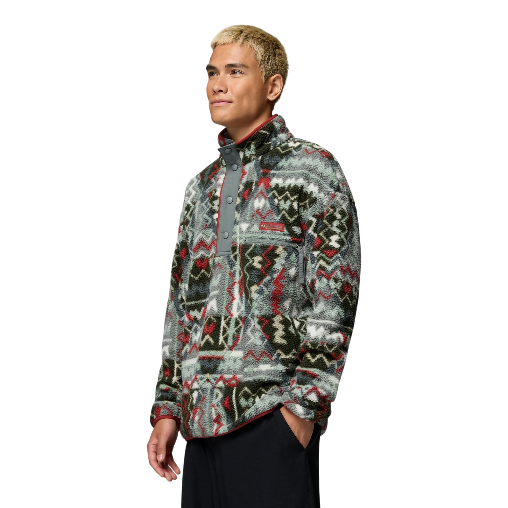 Men's Helvetia™ II Printed Half Snap Fleece - Sedona Sage, Geomix