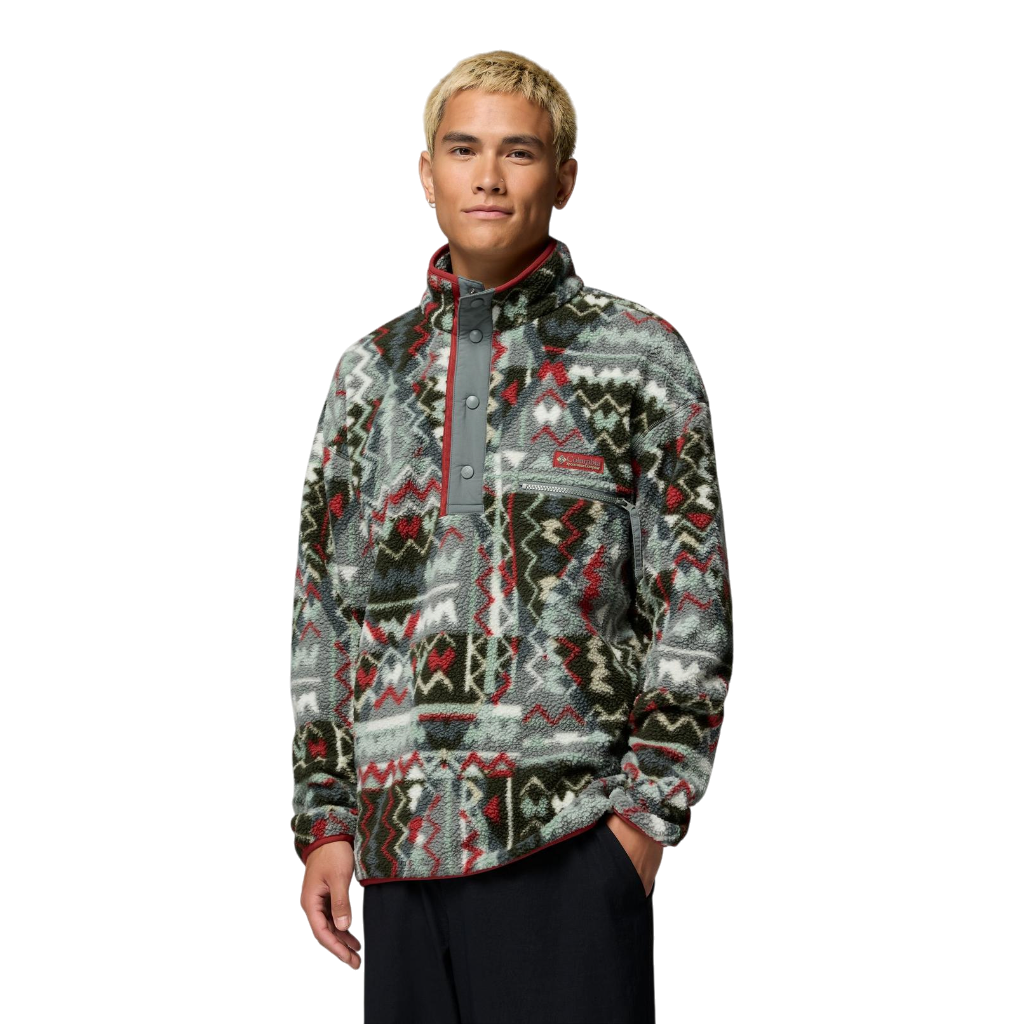Men's Helvetia™ II Printed Half Snap Fleece - Sedona Sage, Geomix