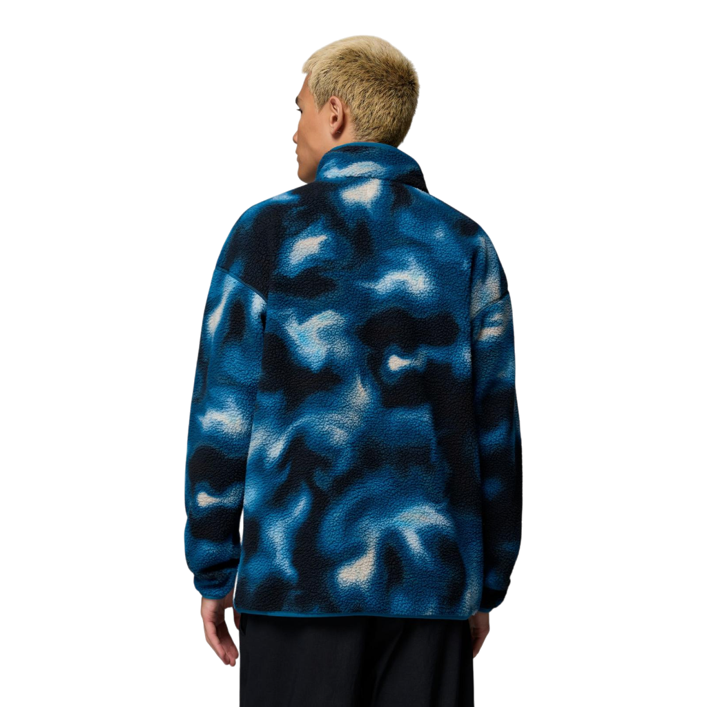 Men's Helvetia™ II Printed Half Snap Fleece - Phoenix Blue Dyeflow
