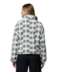 Women's Helvetia™ II Cropped Sherpa Half Snap Printed Fleece - Sedona Sage, Geostack